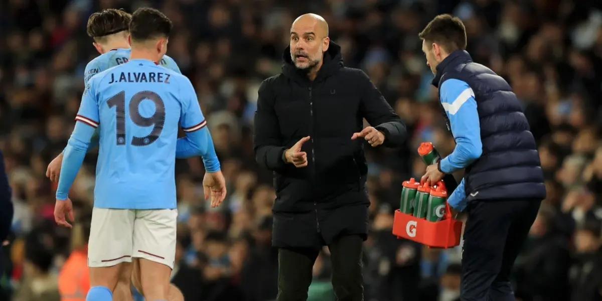 Guardiola and Julian Alvarez