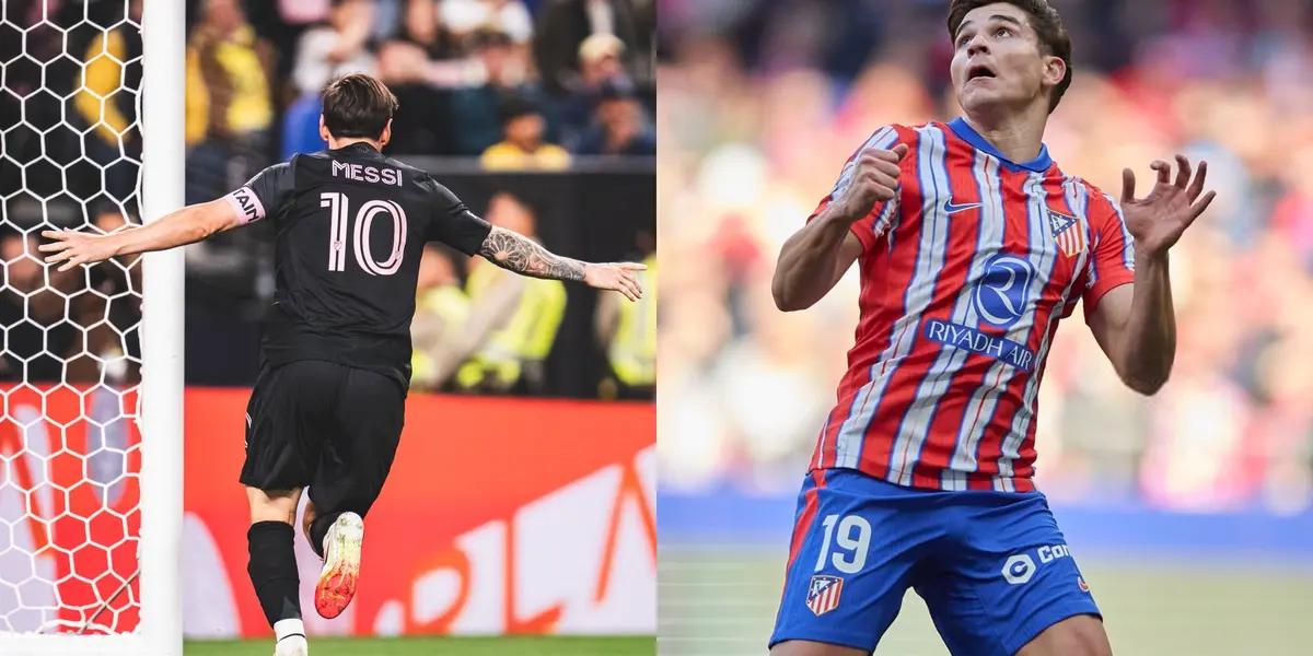 Julian Alvarez and Lionel Messi