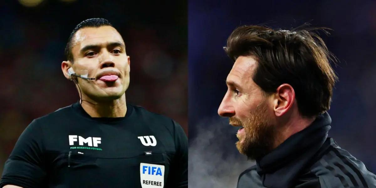 Ortiz and Lionel Messi