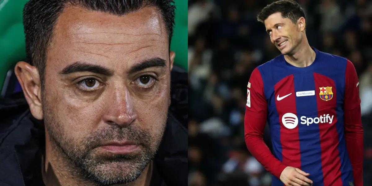 Xavi is not happy.