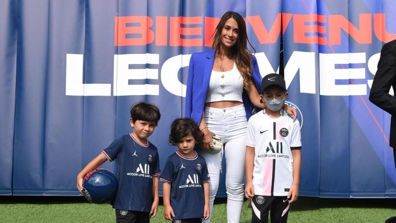 
   Messi and his family moved to Paris 
 