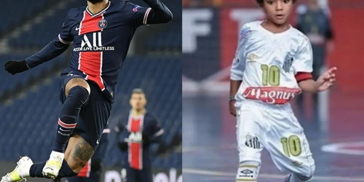 A Brazilian skilled boy aged 8 appeared in Santos and has already signed his first sponsorship.