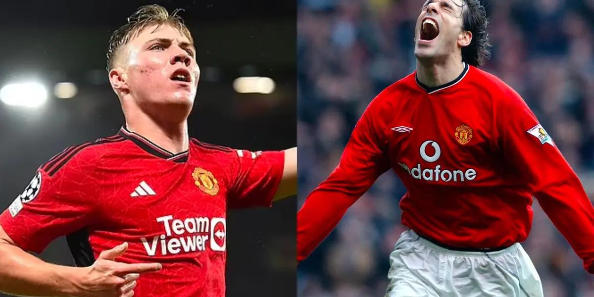 A Manchester United legend compares Hojlund to one of the best goalscorers in history