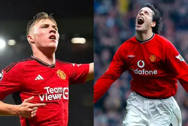 A Manchester United legend compares Hojlund to one of the best goalscorers in history