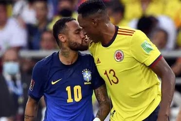 A separate duel took place in the Metropolitan between Yerry Mina and Neymar Jr. The Colombian prevented the Brazilian from shining as usual on many occasions. He ended up annoying him and they closed the game arguing.