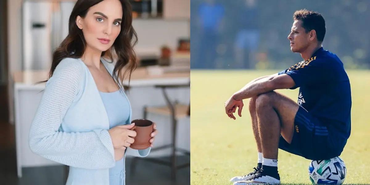 A television program filmed the Mexican striker with the renowned influencer