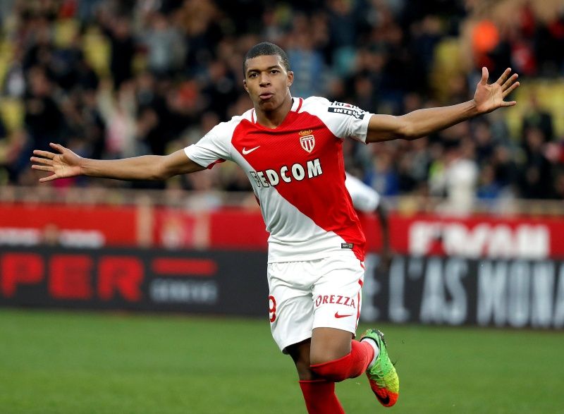 
   Kylian Mbappe won the Ligue 1 with Monaco at 18 years old 
 