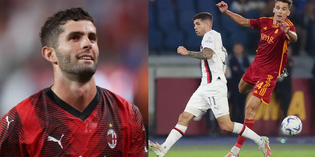 AC Milan faces Roma and Rui Patricio stopped Pulisic's goal