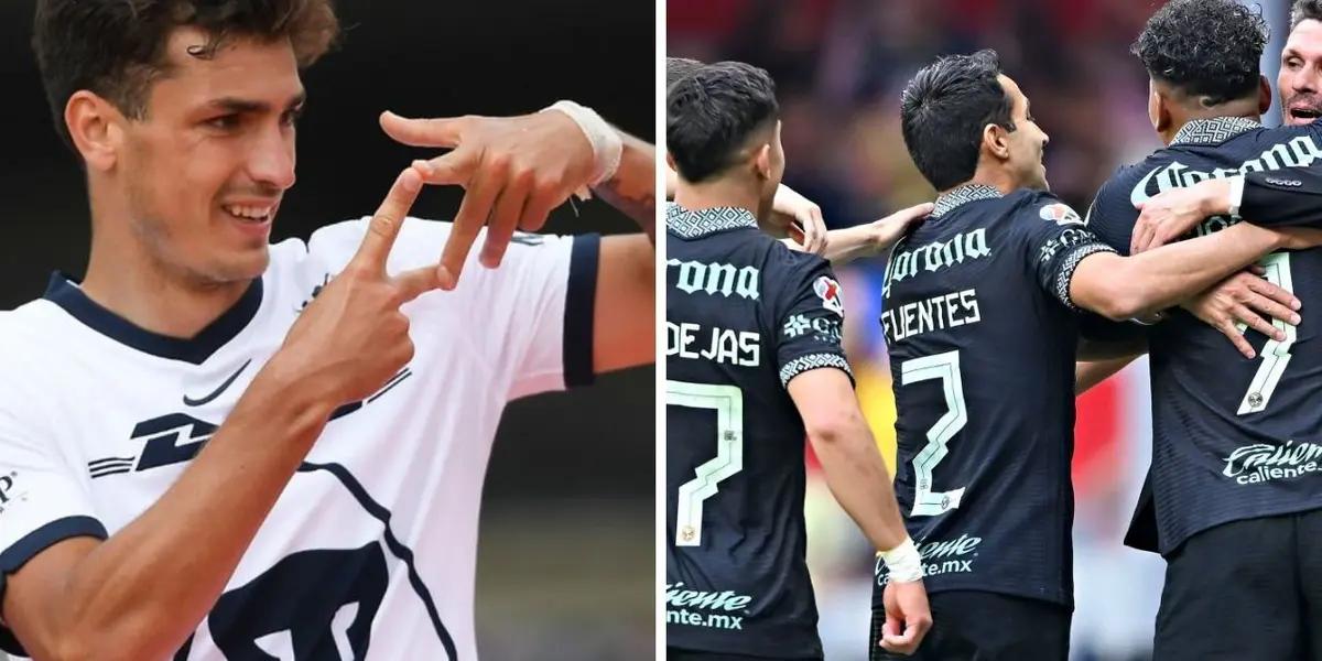 According to Argentinean media, Juan Ignacio Dinenno would be out of Pumas, the option is America, but they would take out a foreigner.