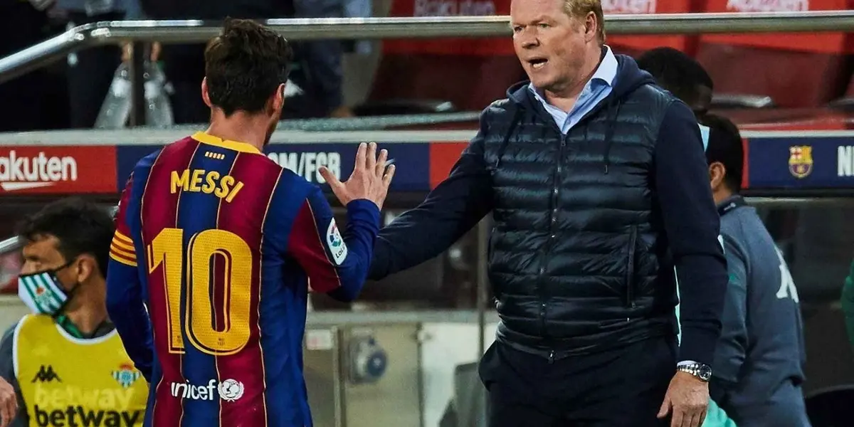 After another defeat of FC Barcelona, rumors of break in the relationship between Messi and Koeman grow and the Argentine would have already asked for another coach.