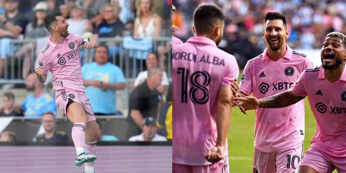 After beating Philadelphia 4-1, Messi shared a post on Instagram.