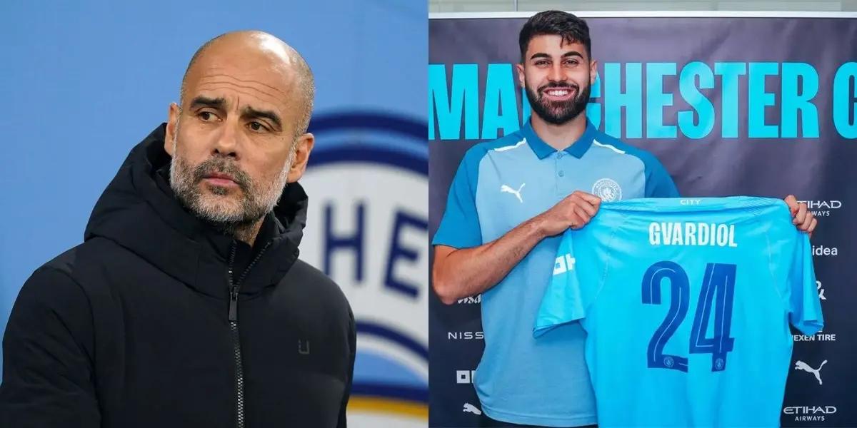 After being bought for 97 million euros, Josip Gvardiol, is the new Manchester City player