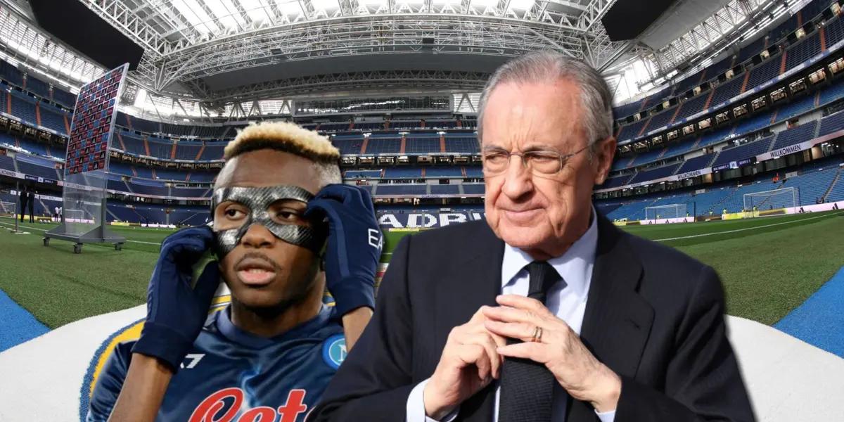After his terrible game against Real Madrid, Víctor Osimhen was discarded by Florentino Pérez.