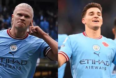 After Julian Alvarez's good performance, here's what he had to say about taking Erling Haaland's starting job