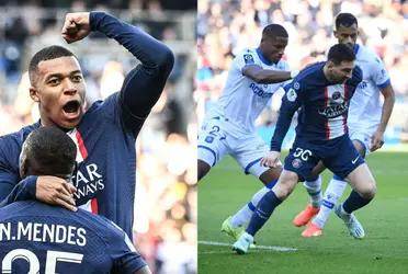 After Mbappé's goal, the Argentine received applause from his teammates for a brilliant action.