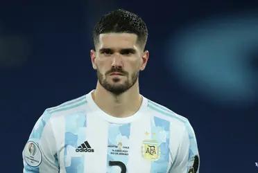 After scoring in the Argentina game, Rodrigo De Paul celebrated looking towards the Centenario rostrum. There were more than 50 children from Deportivo Belgrano, a club where he was formed as a child.