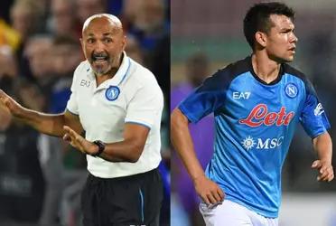 After the AC Milan game, Lozano was caughted in a disagreement with Napoli coaching staff.