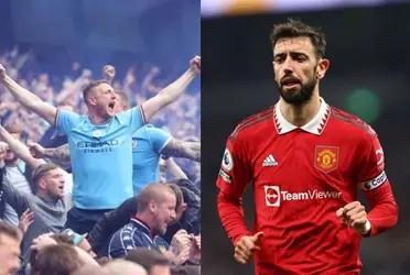 After the equalizing goal in the Manchester United-Manchester City match, the controversial action of the citizen fan