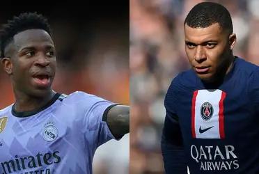After the possible signing of Mbappé by Real Madrid, this would be Vinicius's decision