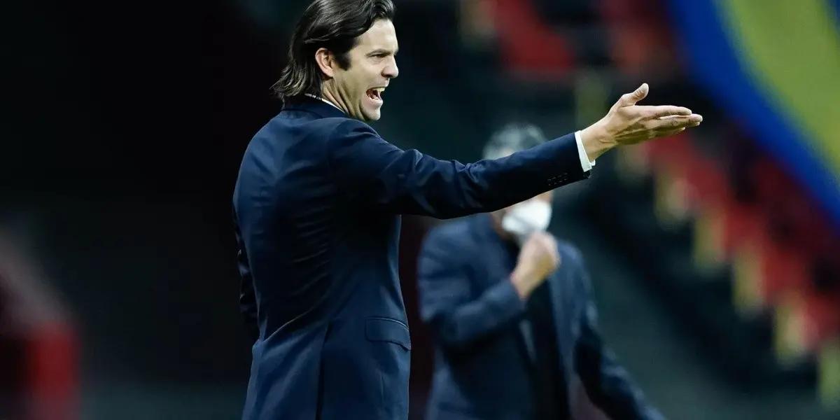 After the rumors about an alleged bad relationship, Santiago Solari gave his opinion on the management of Santiago Baños in the transfer policy of America.