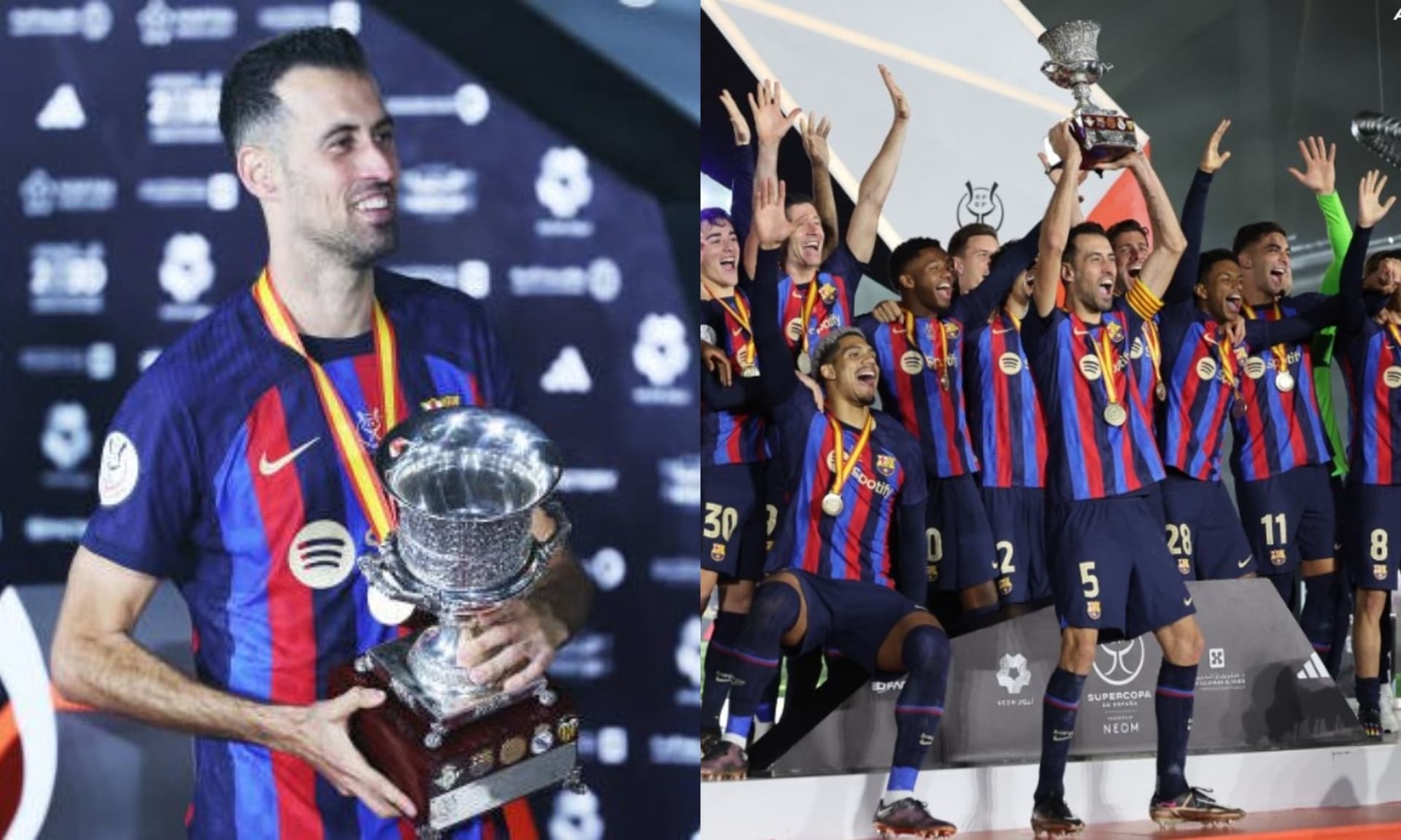 After winning the Supercopa with FC Barcelona, Sergio Busquets has spoken out about it and infuriated Madrid fans
