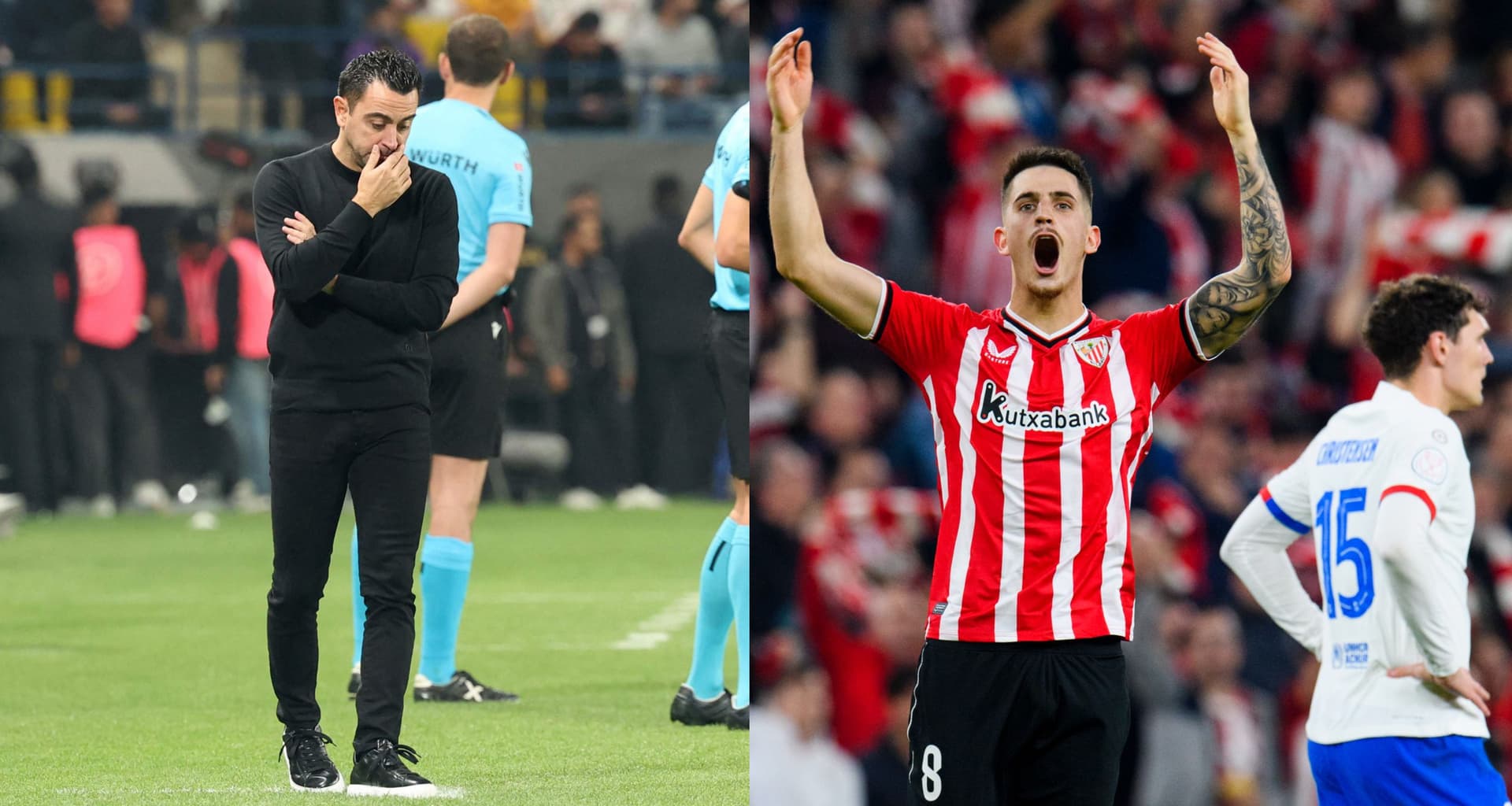 Again! Athletic Club makes it 2-2 in the first minutes of the 2nd half vs Barca
