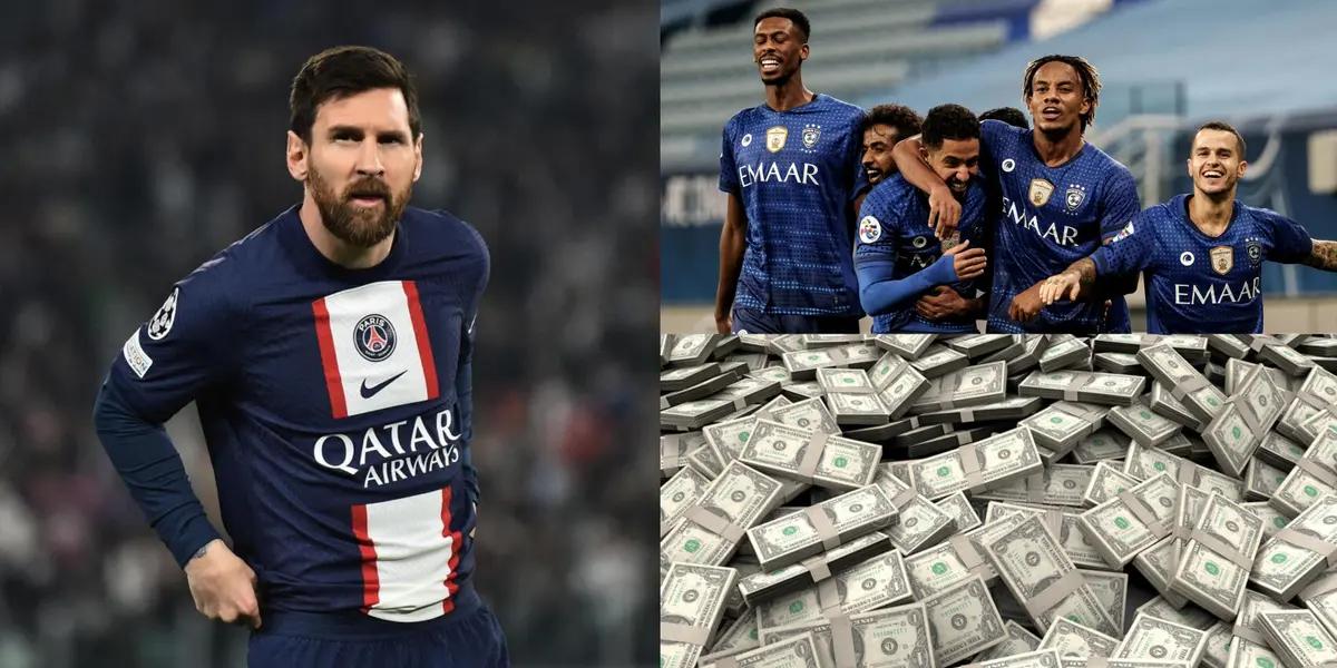 Al Hilal would give a very large salary to Lionel Messi in case he arrives