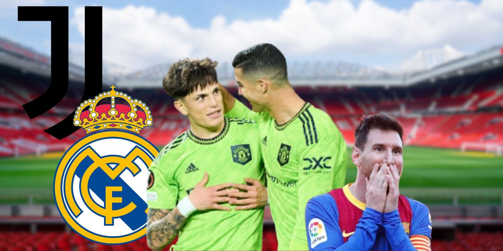 Alejandro Garnacho and Cristiano Ronaldo