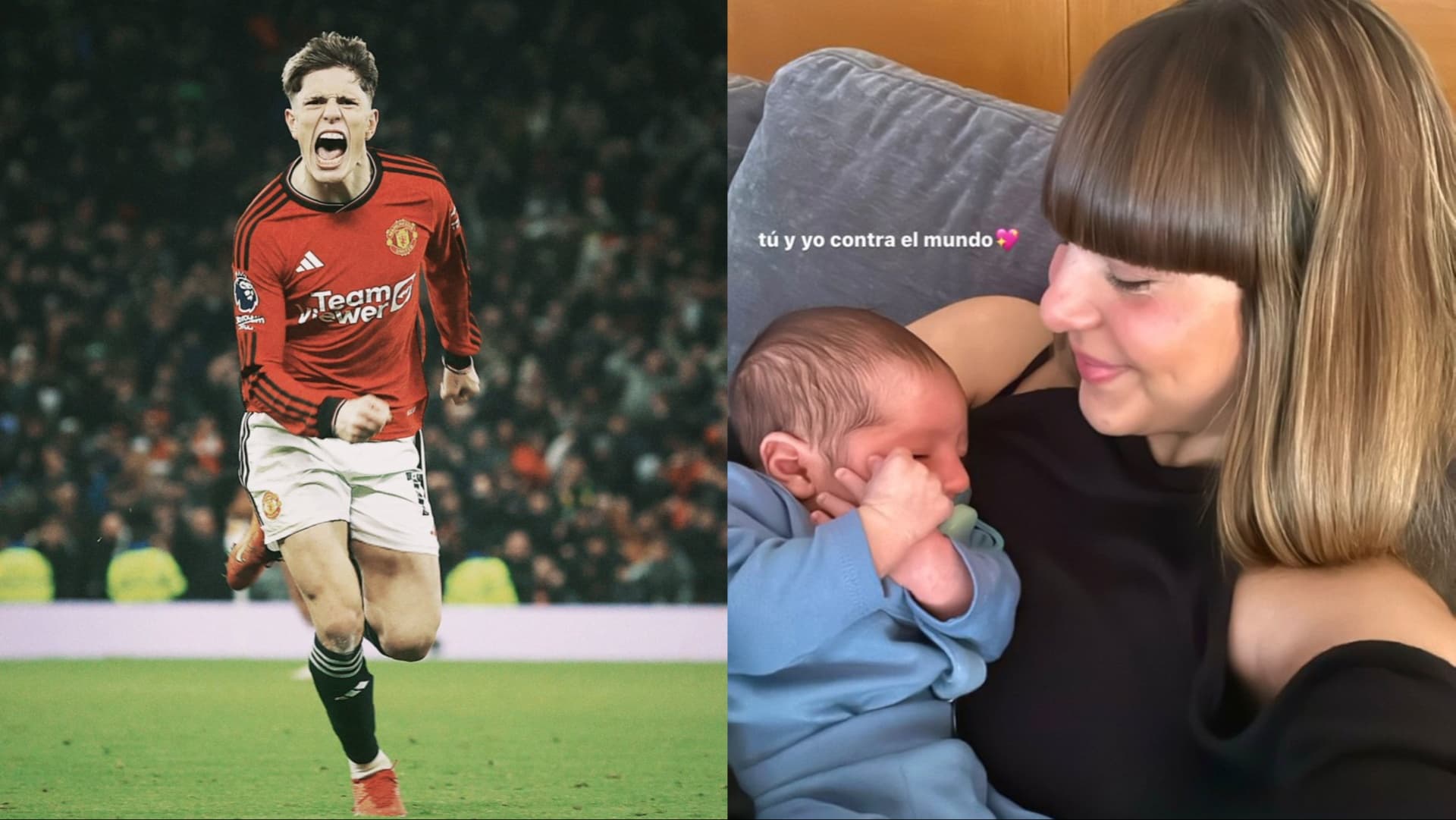 Alejandro Garnacho might have split with his child's mother, Eva Garcia.