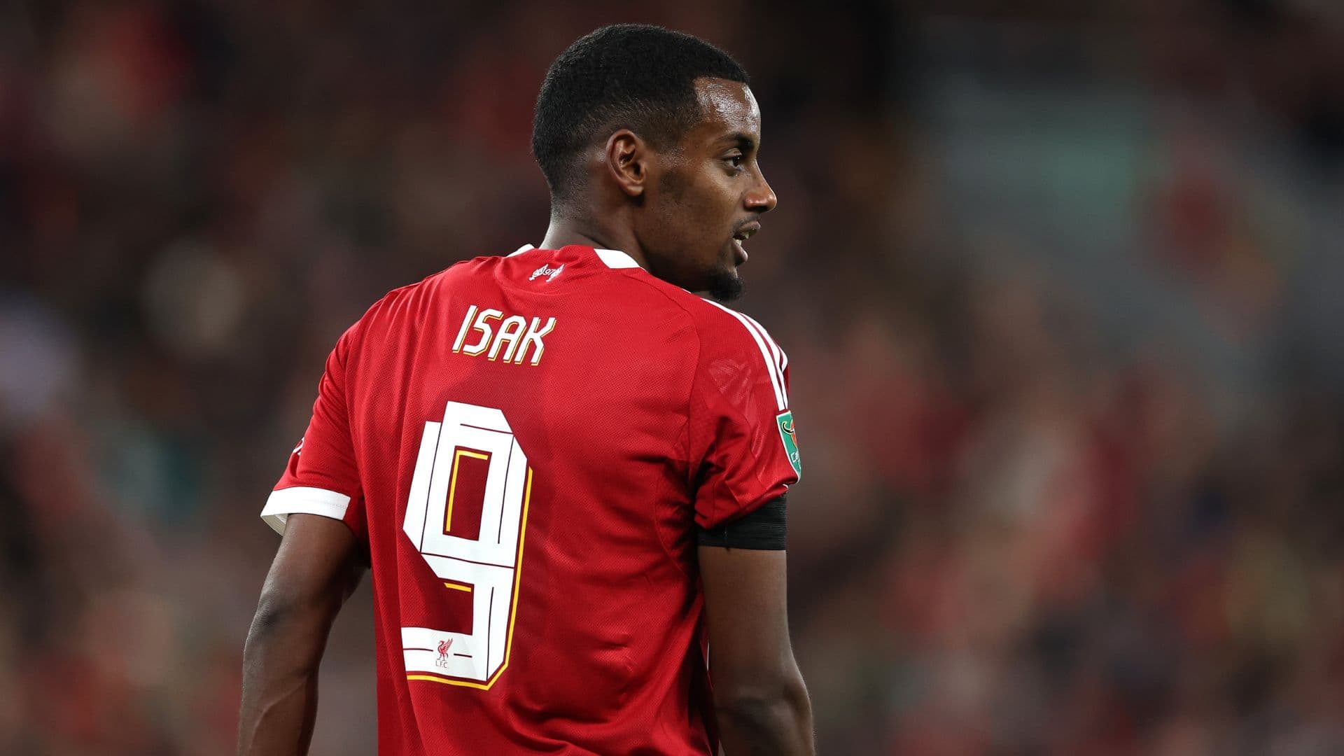 Alexander Isak could back with Liverpool at the beginning of april - X @LFC