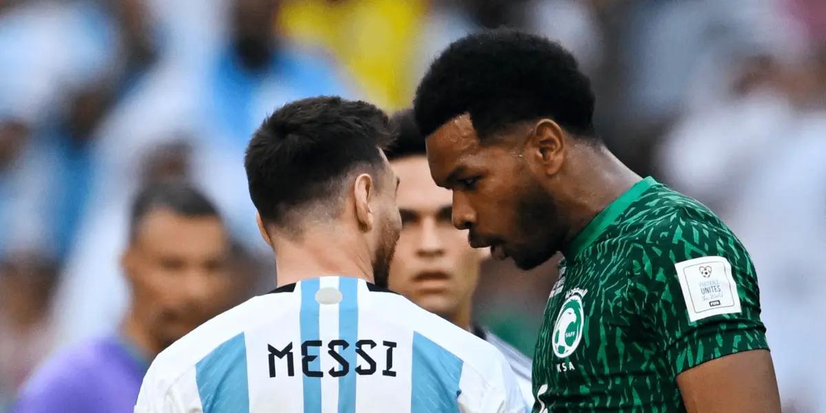 Ali Albulayhi challenged the captain of the Argentine team and paid dearly for it in the World Cup.