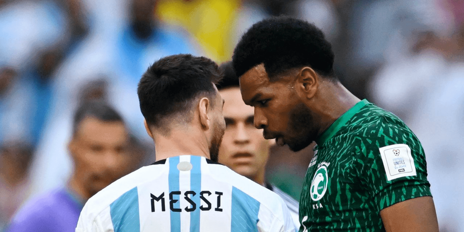 Ali Albulayhi challenged the captain of the Argentine team and paid dearly for it in the World Cup.