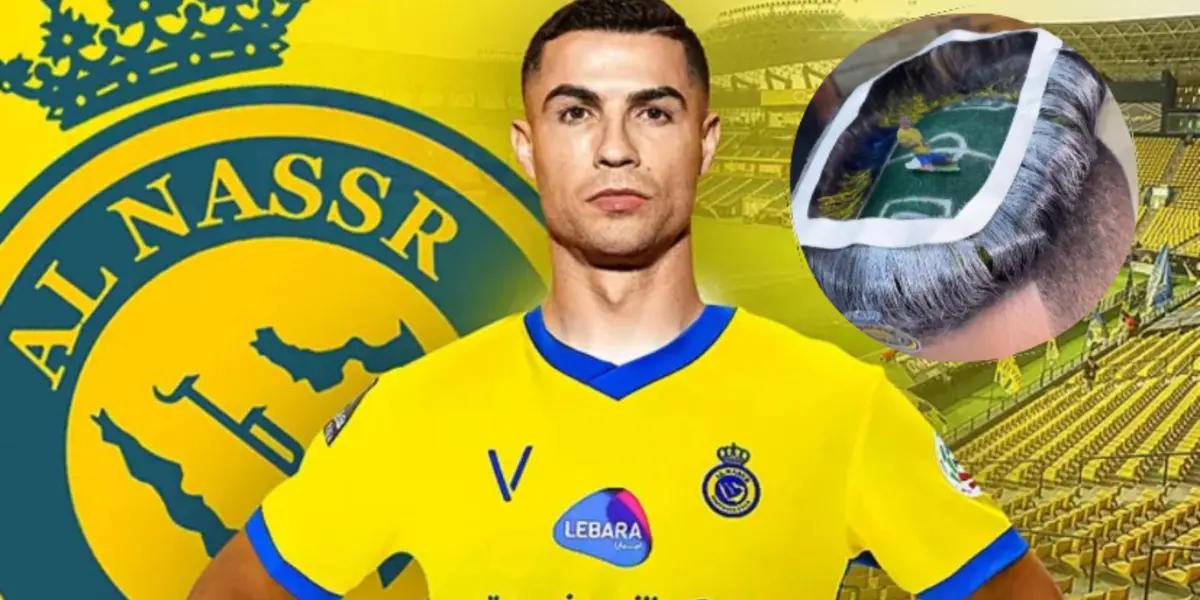 Although it seems impossible to believe, a fan shows his love for CR7 in this way