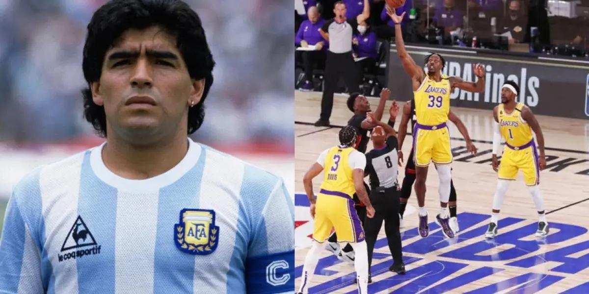 Although it seems incredible, it was real, and Diego Maradona generated that a basketball game was not suspended just because he was going to be present