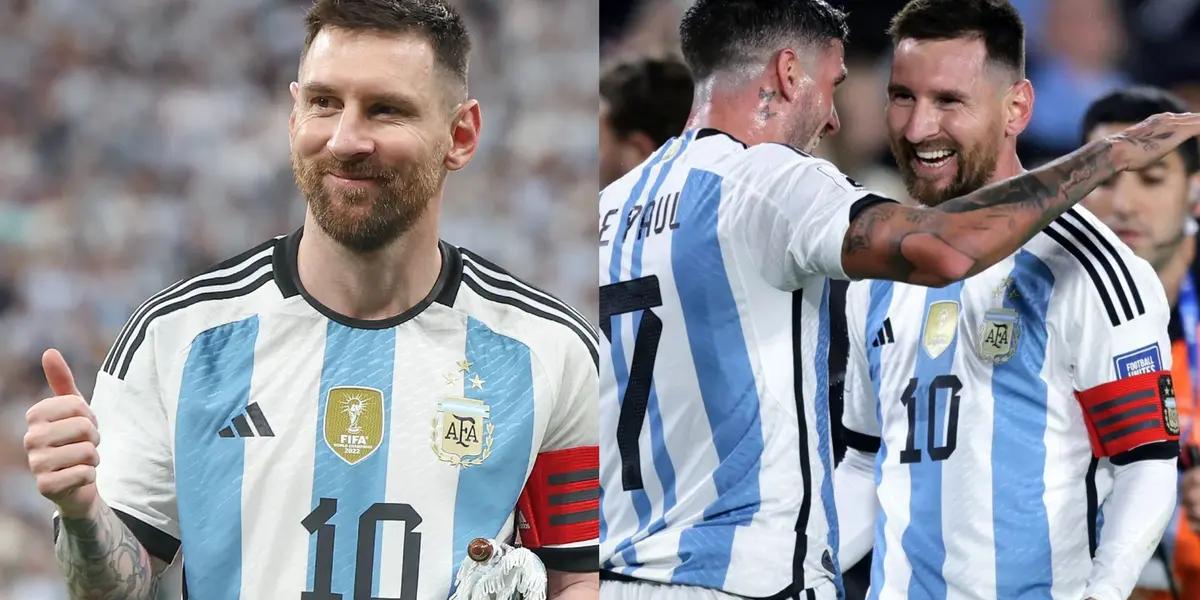 Although Lionel Messi did not play, the gesture he had with his teammates