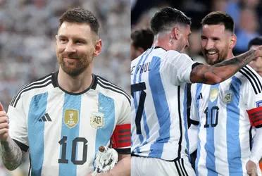 Although Lionel Messi did not play, the gesture he had with his teammates