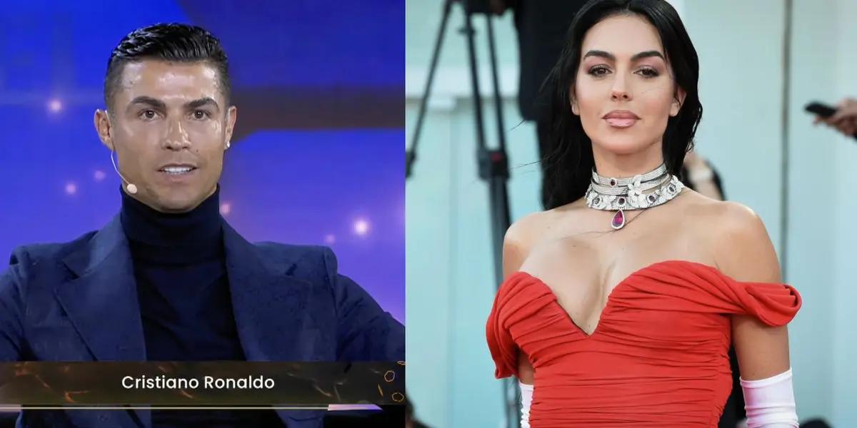 Although Ronaldo won awards, Georgina's shocking dress that stole the show