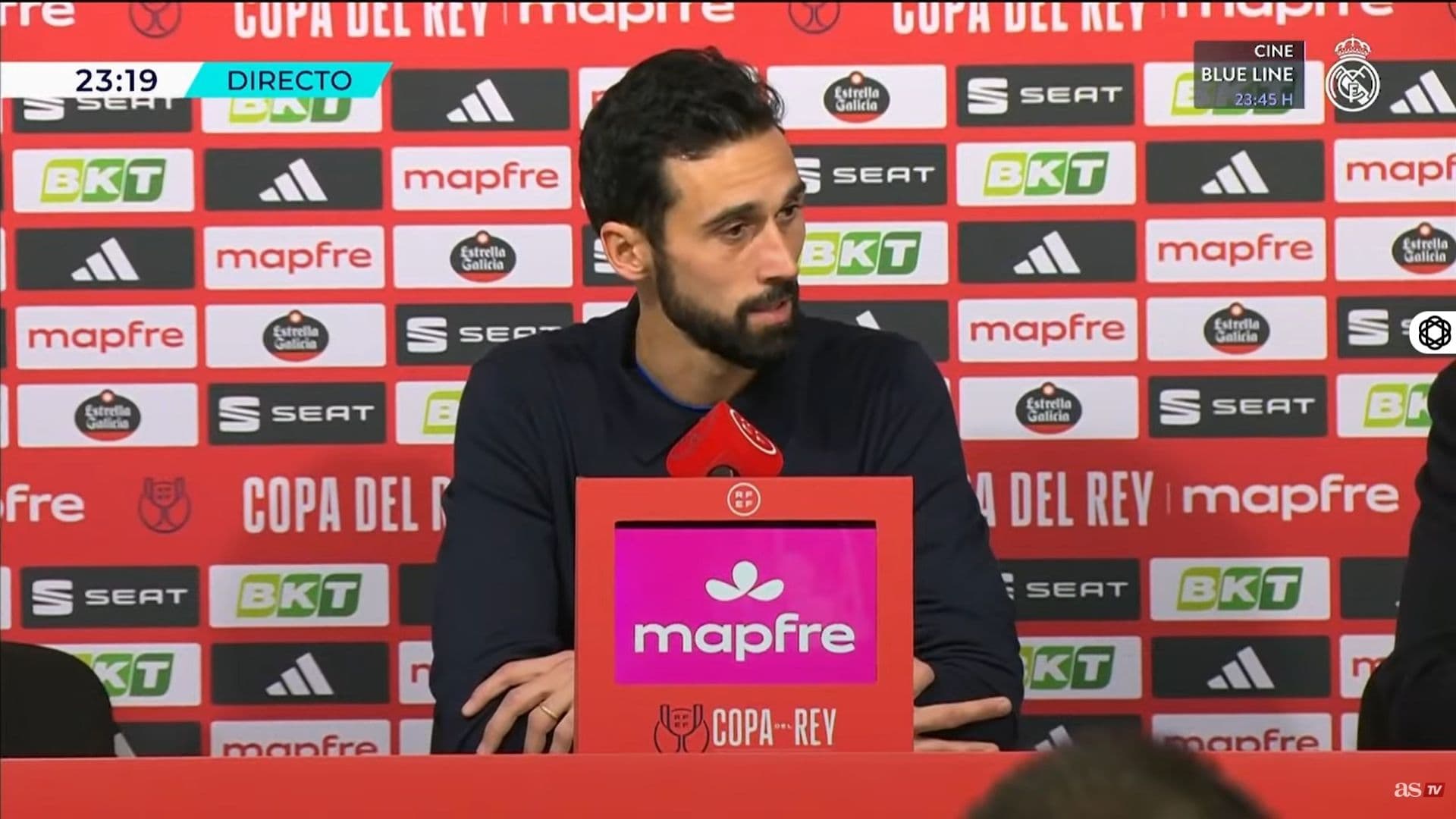 Álvaro Arbeloa spoke about Real Madrid's elimination in Copa del Rey - Screenshot AS TV