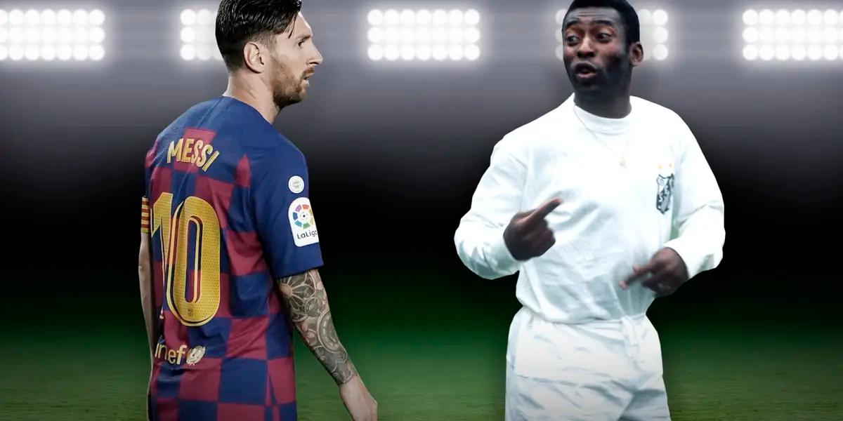An all-time record Pele had set and held for 46 years is about to be broken by Lionel Messi, and the Brazilian legend made sure Messi knew what was on his mind.