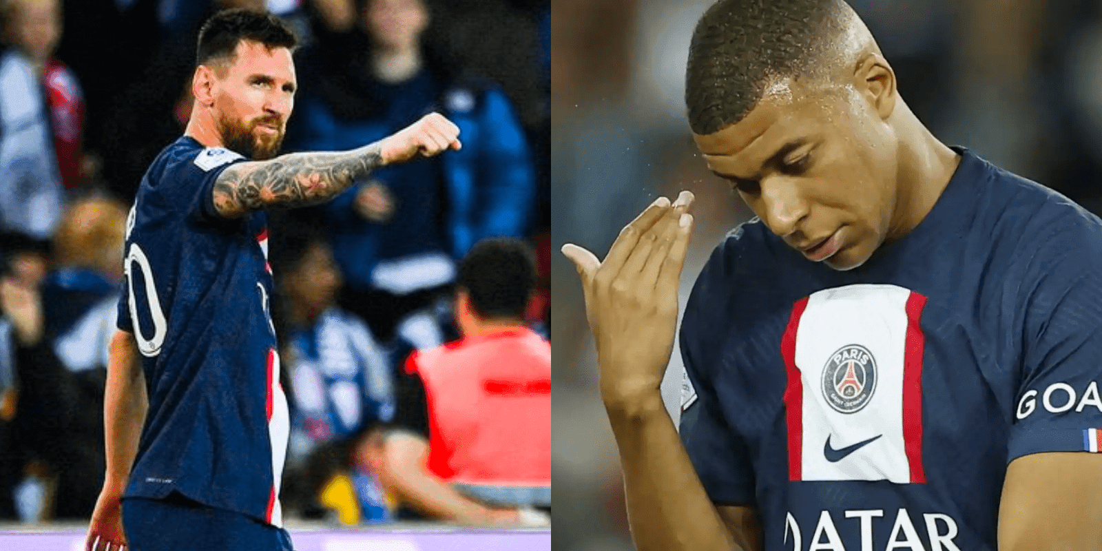 An image reveals that even the players closest to the Frenchman can't help but admire the best in the world