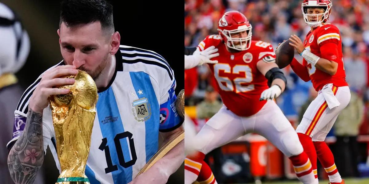 An NFL star surprisingly congratulated Lionel Messi for winning the World Cup with Argentina.