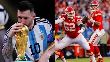 An NFL star surprisingly congratulated Lionel Messi for winning the World Cup with Argentina.
