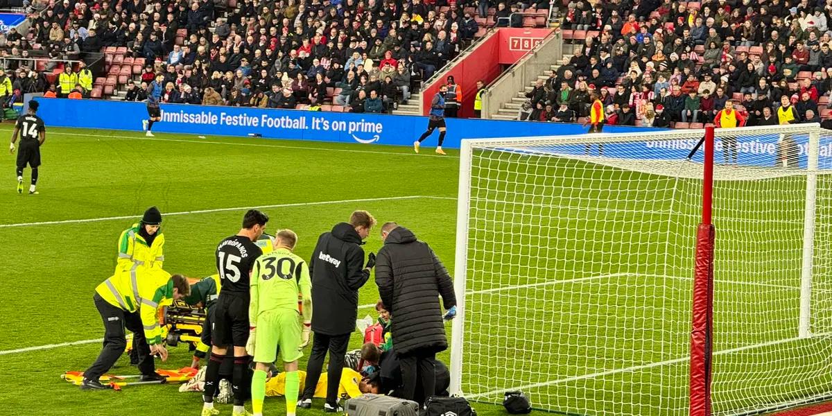 An unfortunate incident occurred when Hammers goalkeeper Lukasz Fabianks