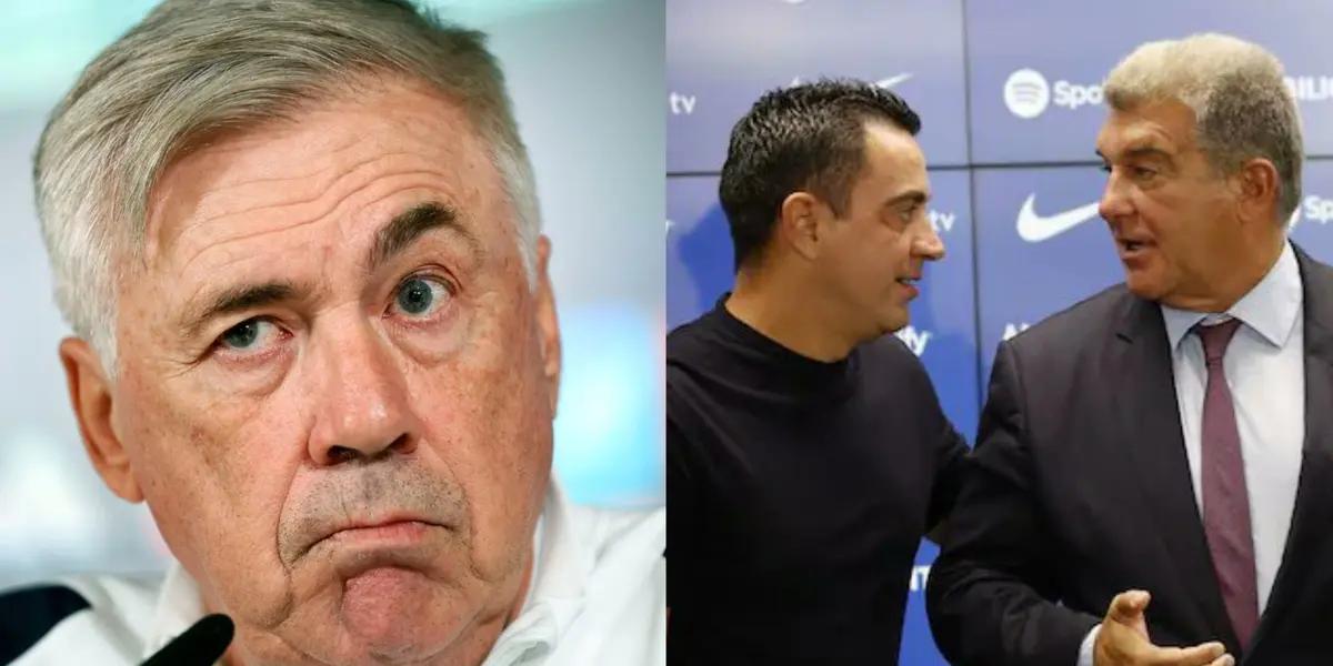 Ancelotti says a few words about Laporta's comments on Real Madrid.