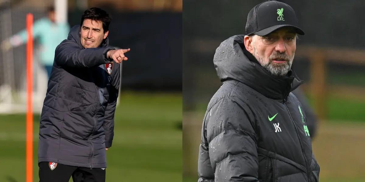 Andoni Iraola and Jurgen Klopp has announced their starting XI for these afternoon's game.