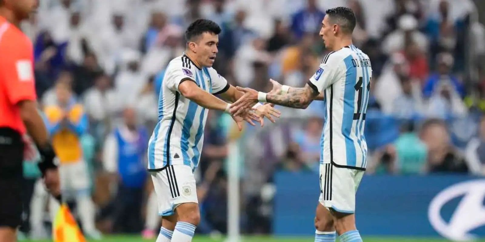Ángel had been Argentina's best but was replaced by Acuña in the second half.
