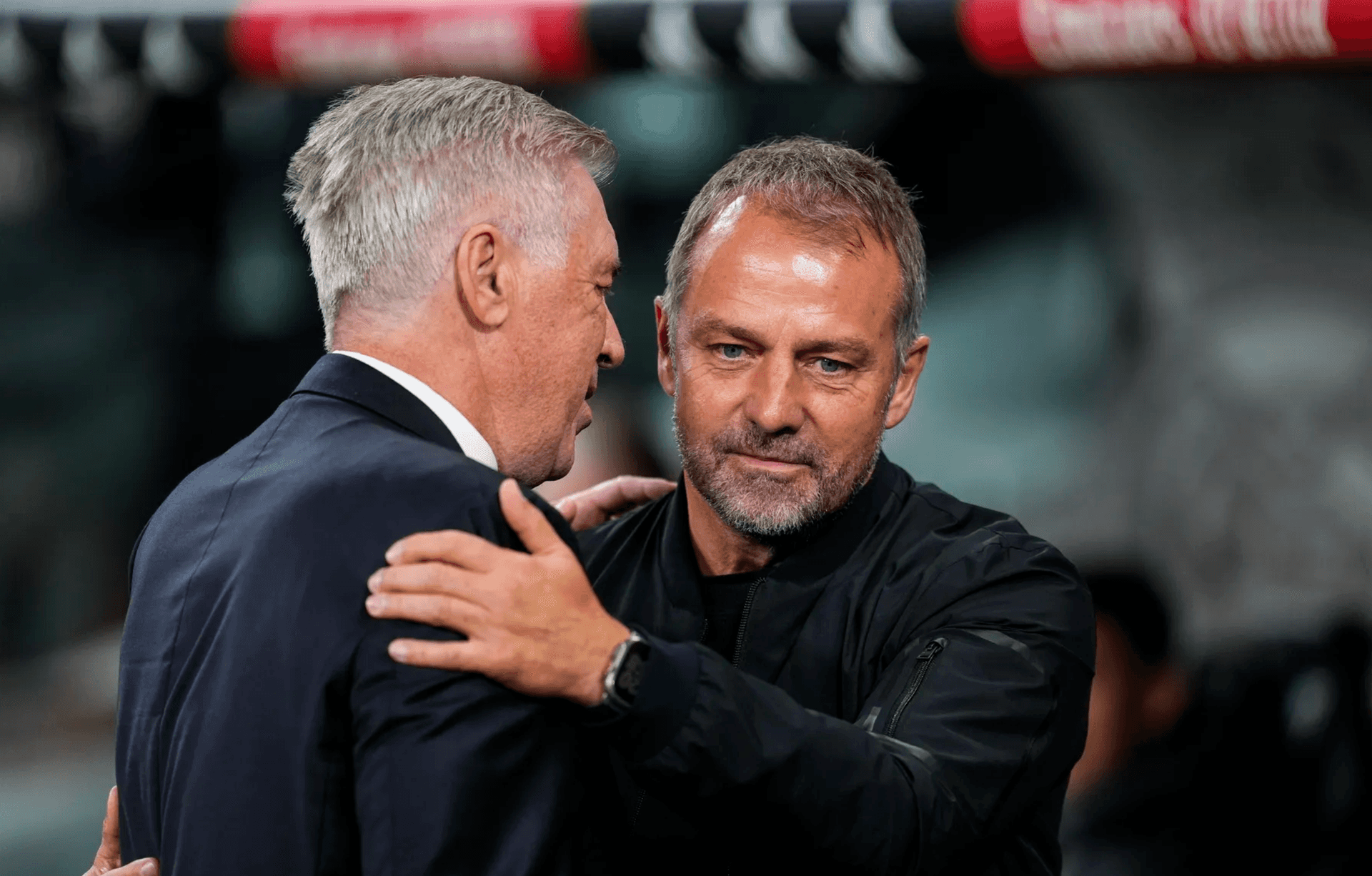 Ansi Flick and Carlo Ancelotti (Madrid)