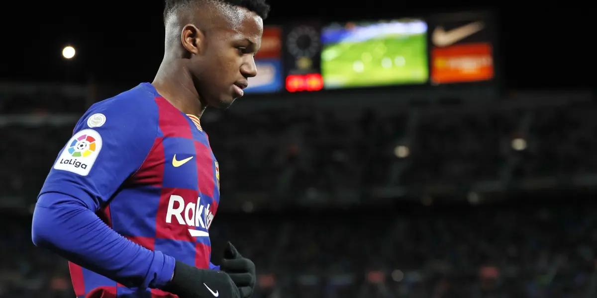 Ansu Fati wearing the FC Barcelona jersey. (Source: FC Barcelona)