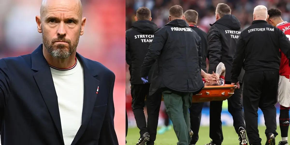 Antony leaves the game against Chelsea in the Premier League with injury, but the club is planning a move if the injury is confirmed as serious