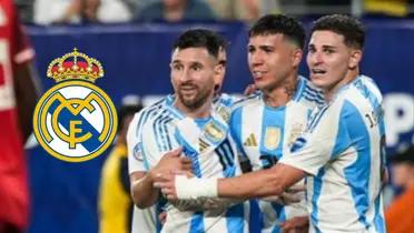Argentina players. Photo: Messi networks.